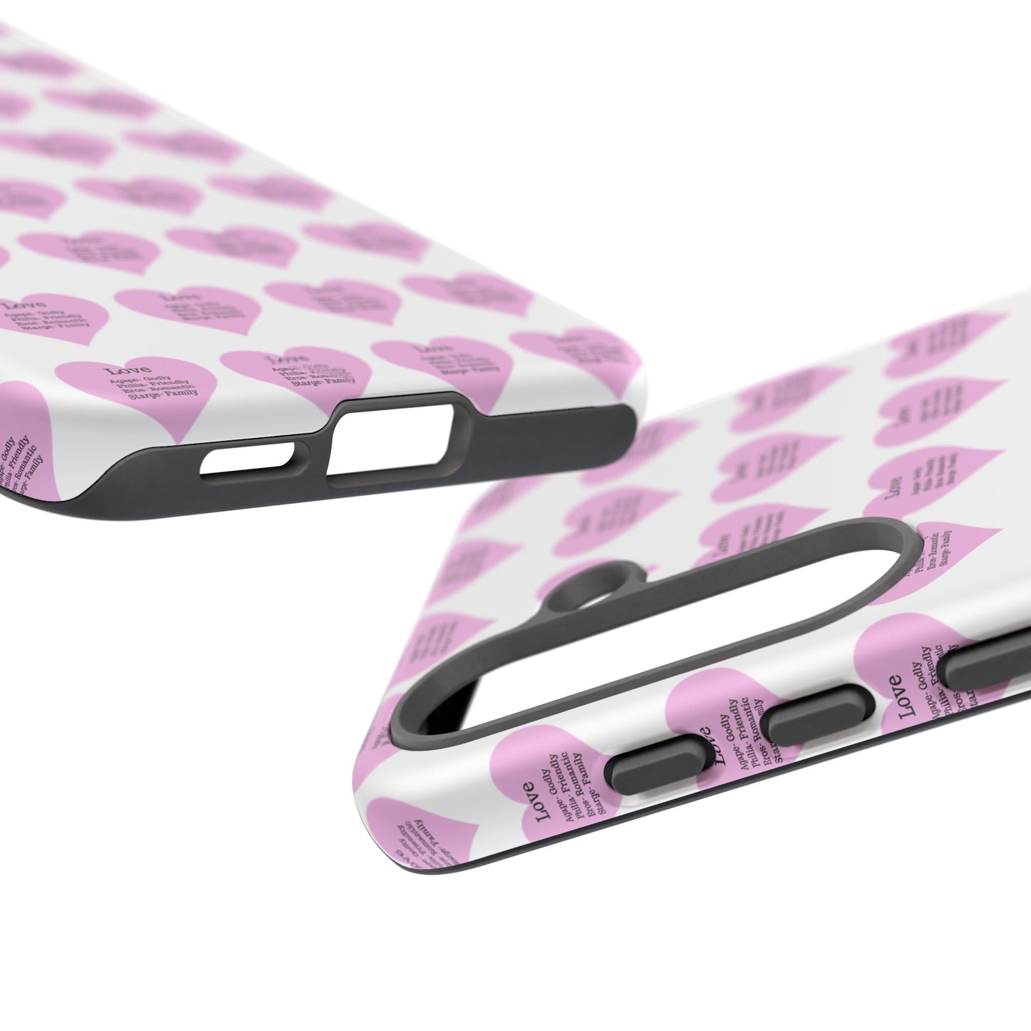 Hearts-A-Flutter Phone Case (Samsung)(White)