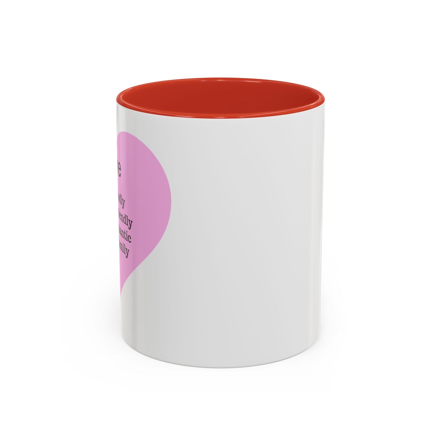 Charming Heart Accent Coffee Mug (White)