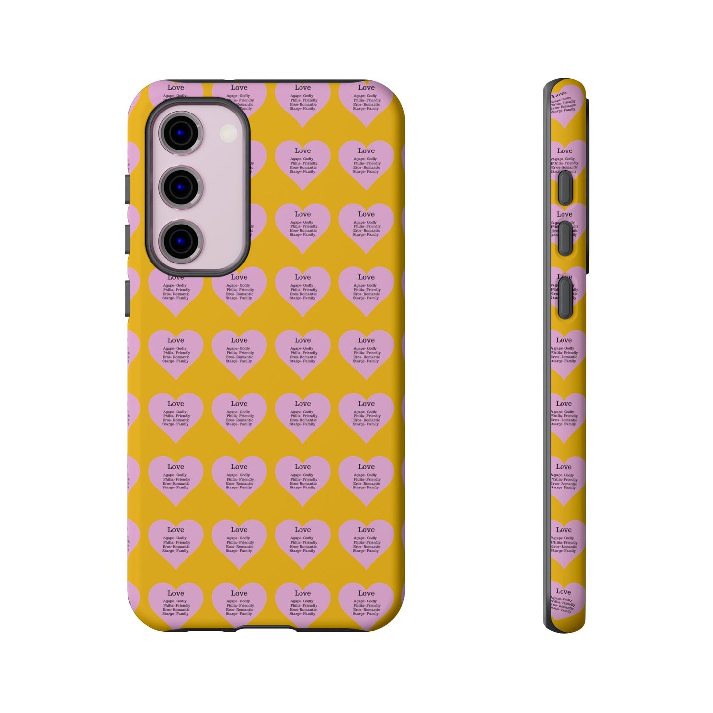 Hearts-A-Flutter Phone Case (Samsung)(Yellow)
