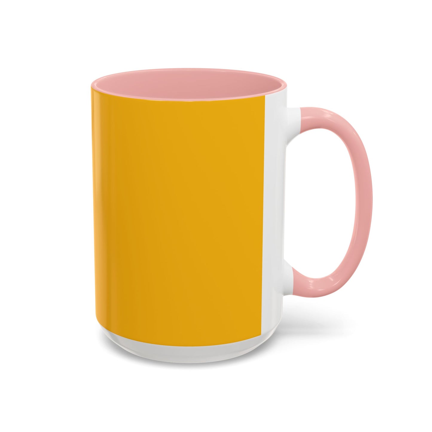 Charming Heart Accent Coffee Mug (Yellow)