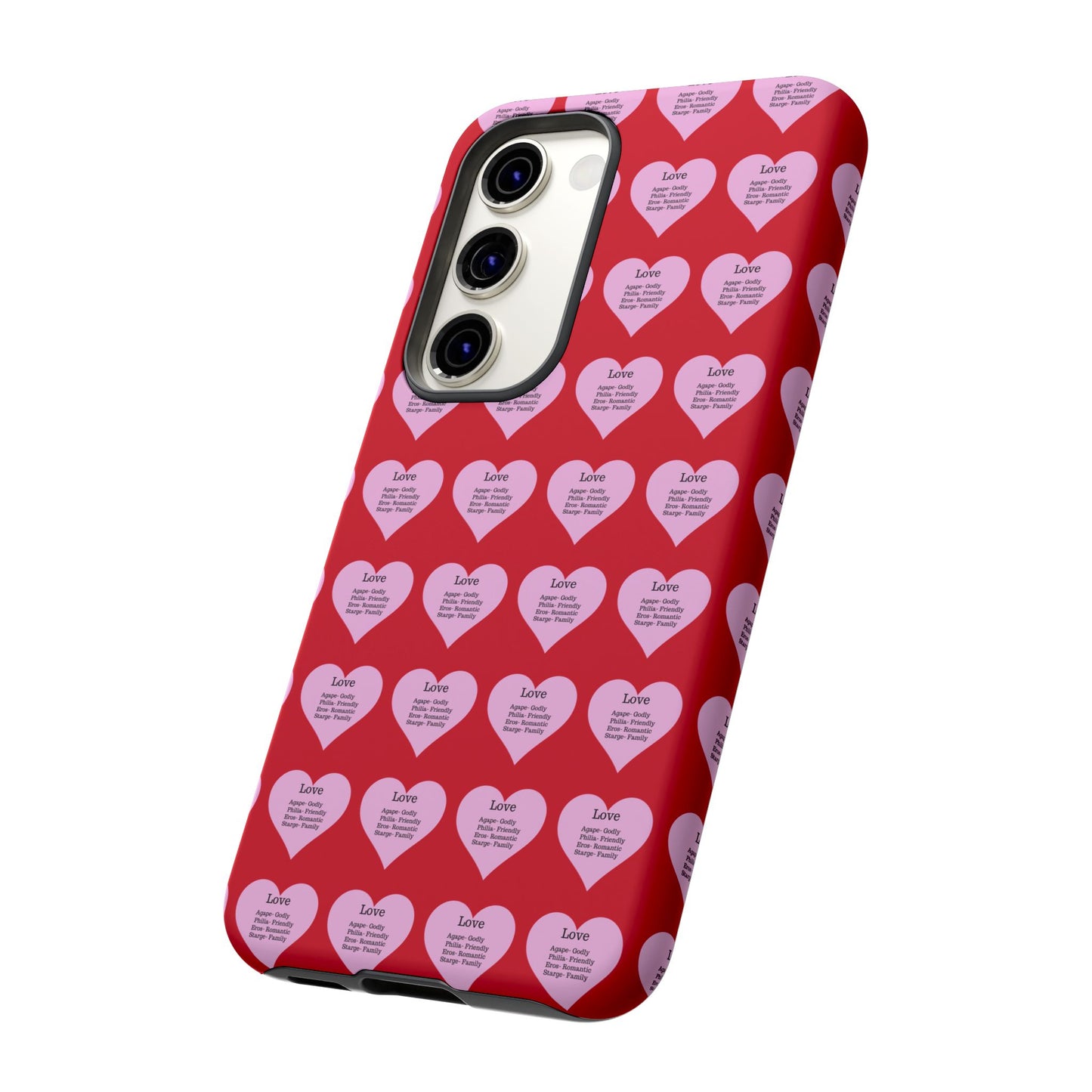 Hearts-A-Flutter Phone Case (Samsung)(Dark red)
