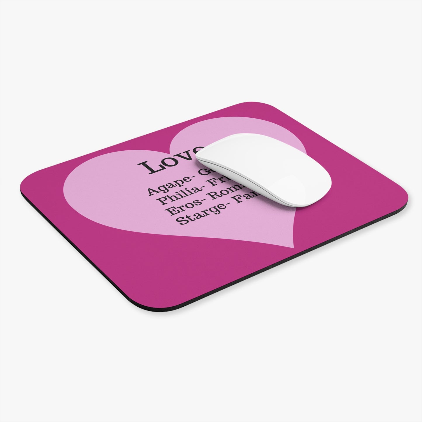 The Four Loves Mouse Pad (Pink)