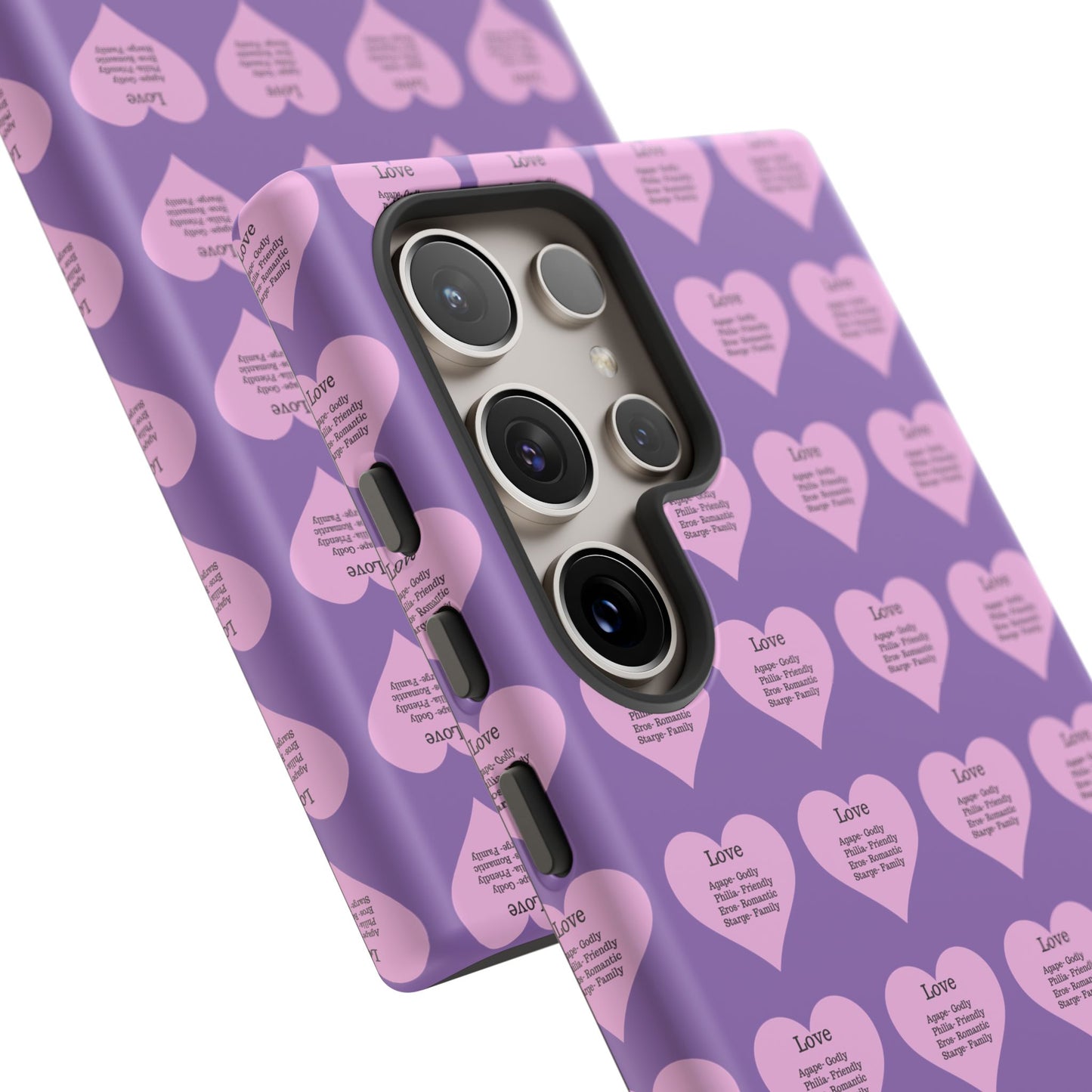 Hearts-A-Flutter Phone Case (Samsung)(Light purple)