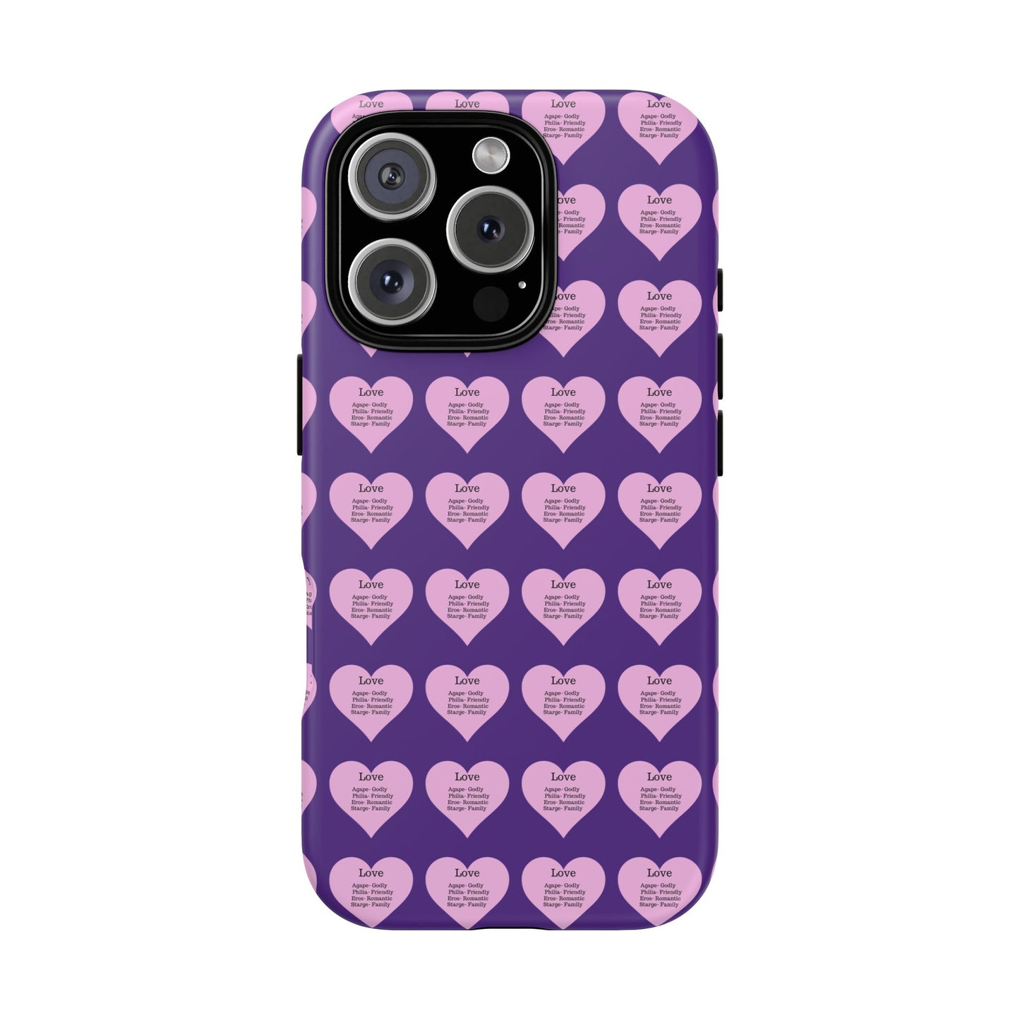 Hearts-A-Flutter Phone Case (iPhone, Google Pixel)(Purple)