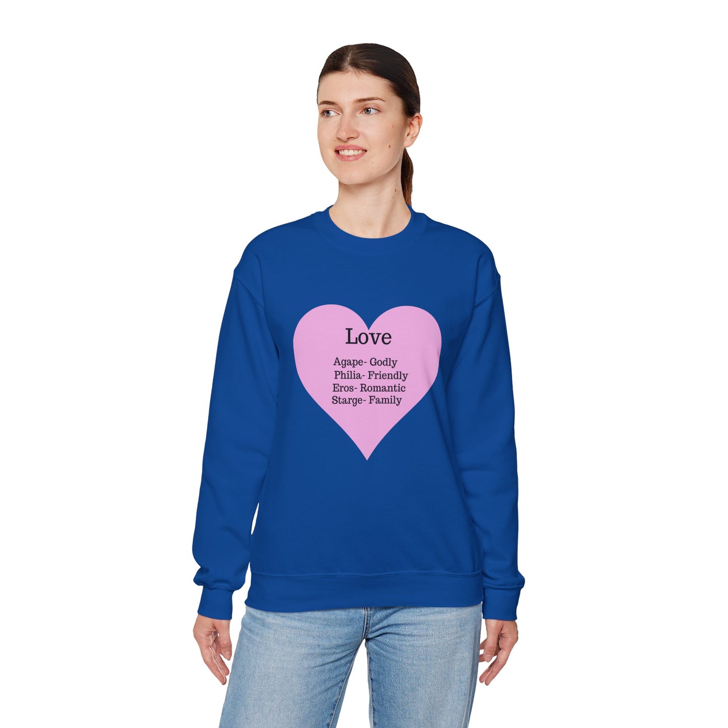Types of Love Heart Unisex Sweatshirt