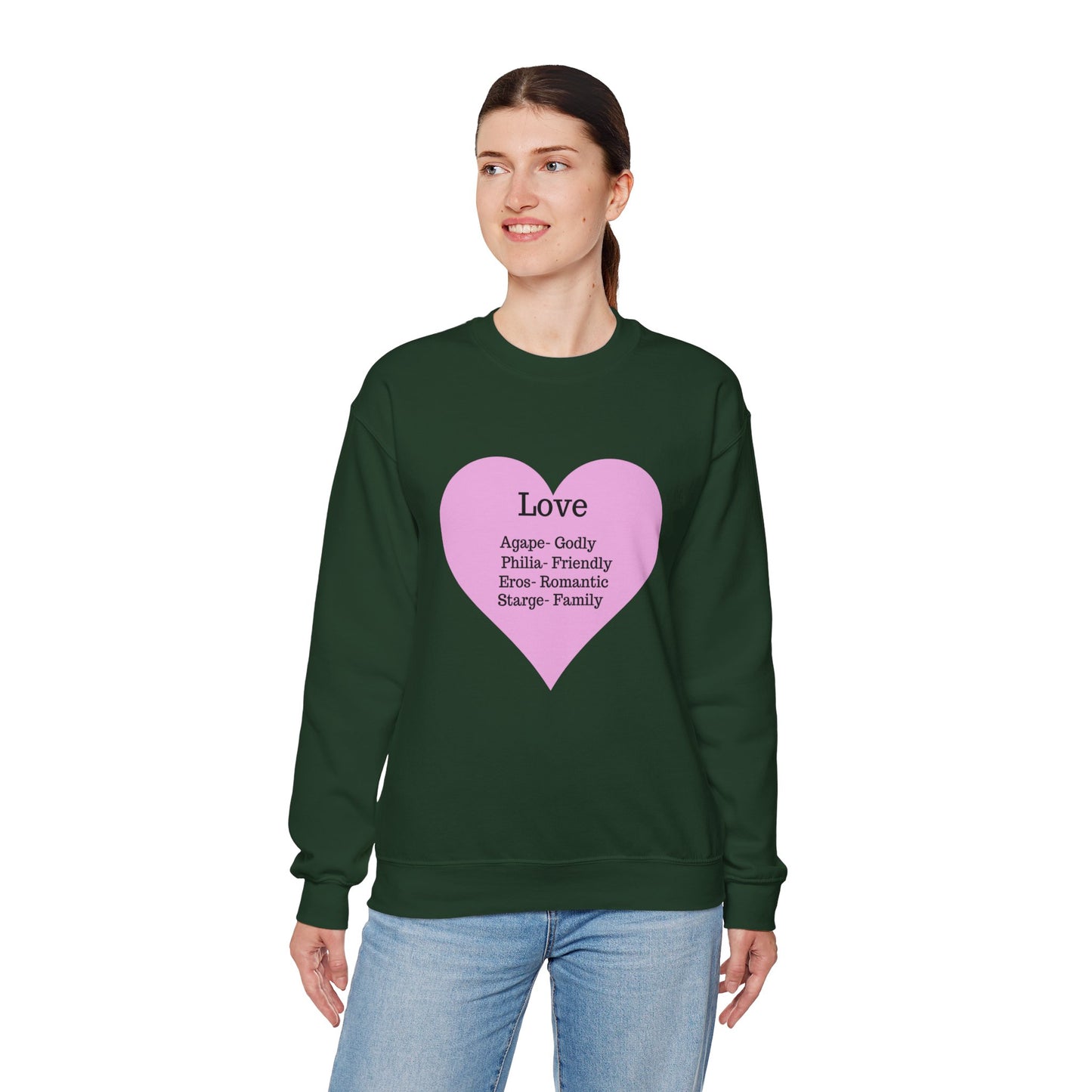 Types of Love Heart Unisex Sweatshirt