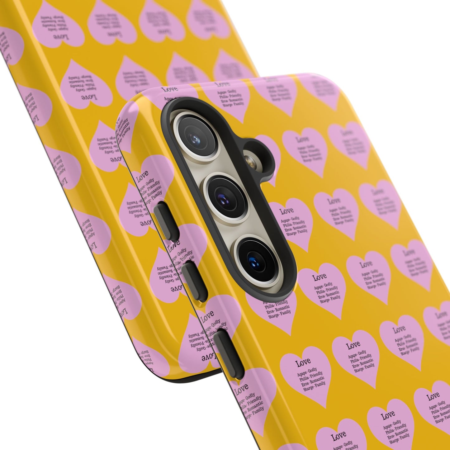 Hearts-A-Flutter Phone Case (Samsung)(Yellow)
