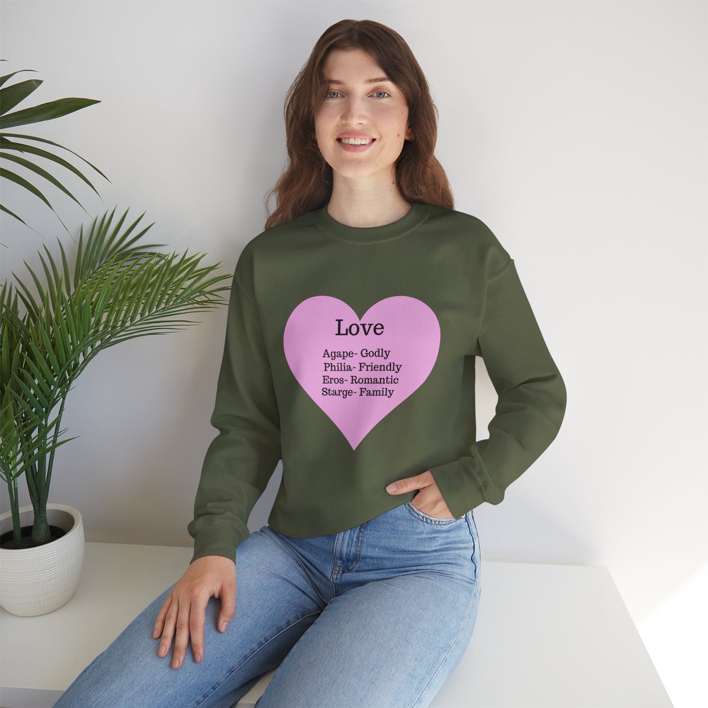 Types of Love Heart Unisex Sweatshirt