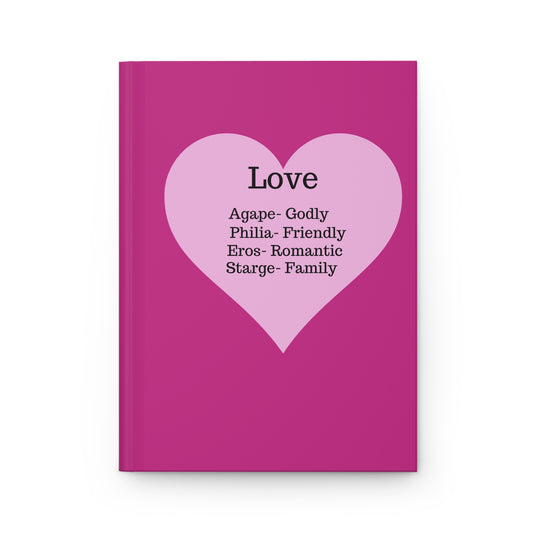 Charming Heart Hardcover Journal - Lined Pages (Pink)