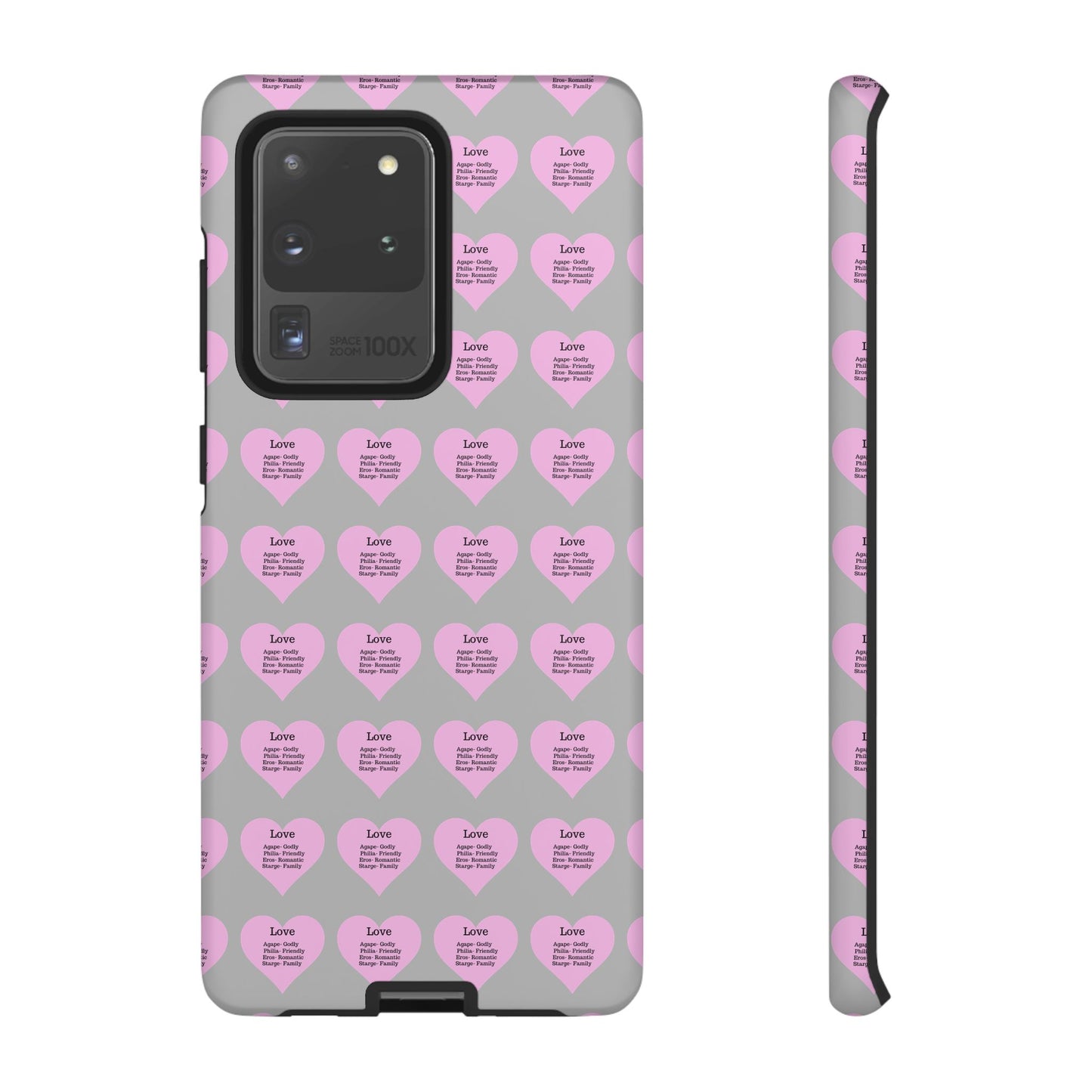 Hearts-A-Flutter Phone Case (Samsung)(Light grey)
