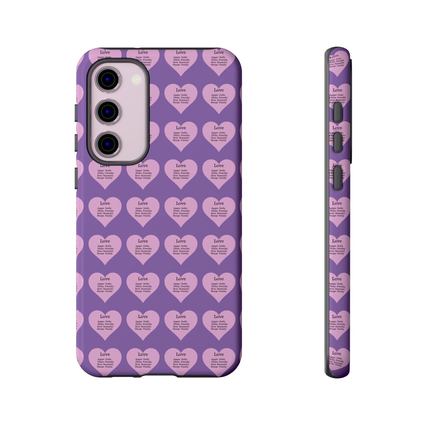 Hearts-A-Flutter Phone Case (Samsung)(Light purple)
