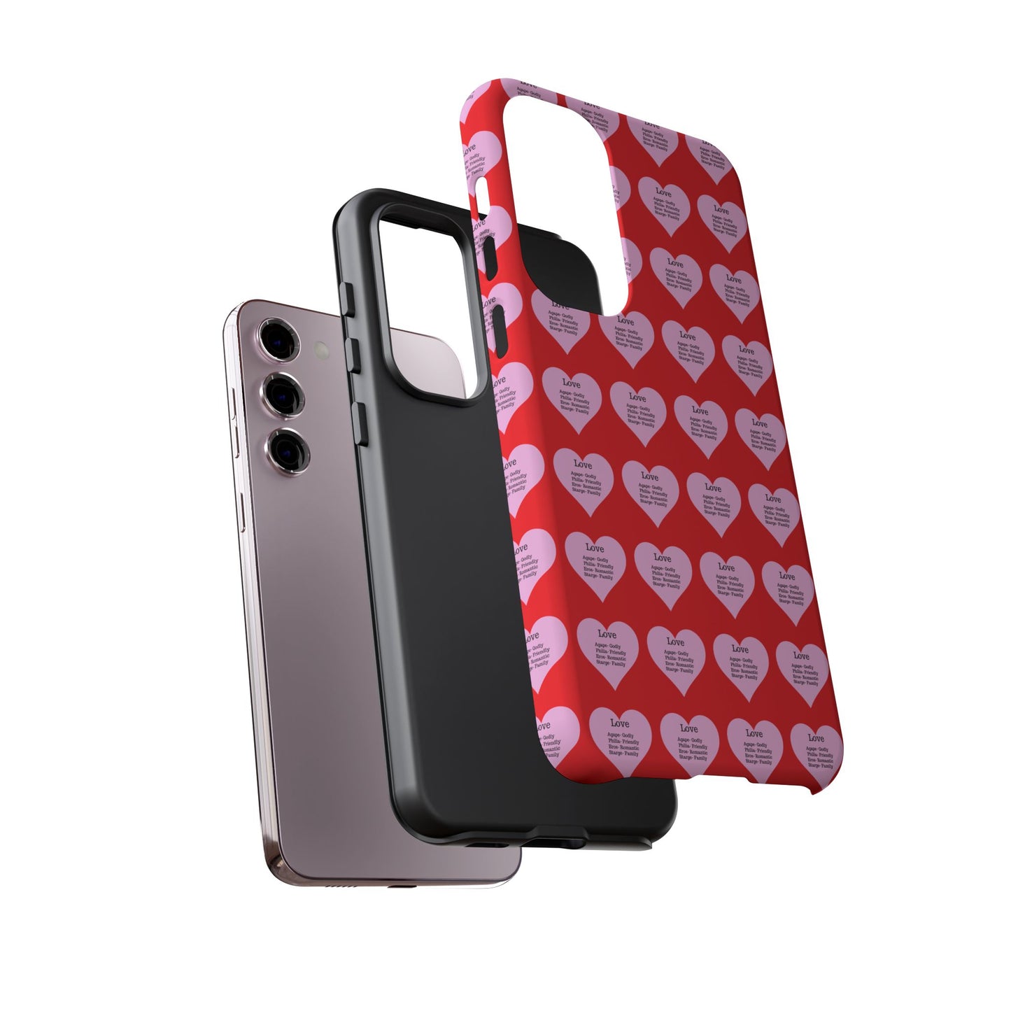Hearts-A-Flutter Phone Case (Samsung)(Red)