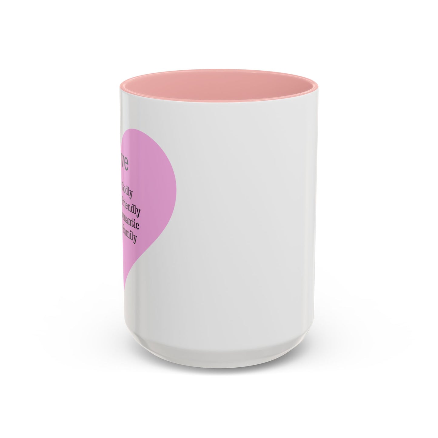 Charming Heart Accent Coffee Mug (White)