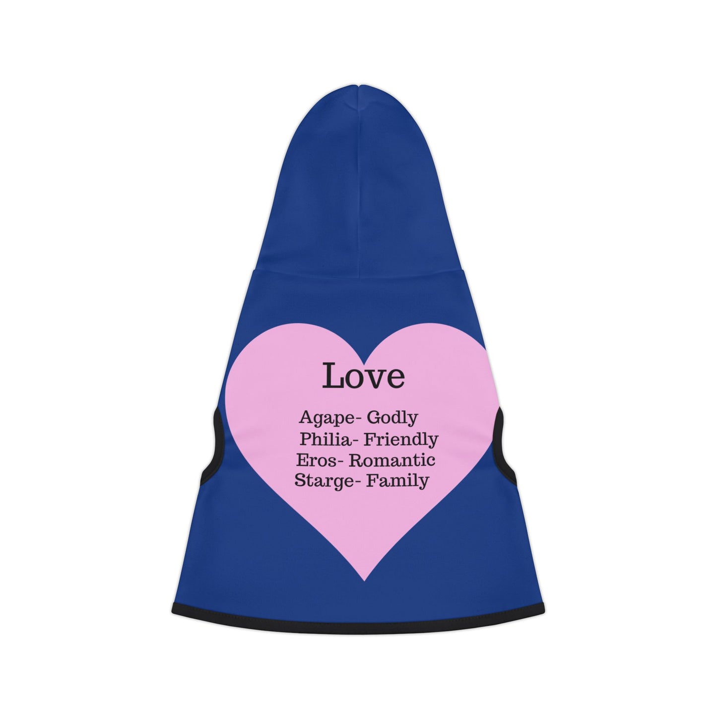 Charming Heart Pet Hoodie (Dark blue)