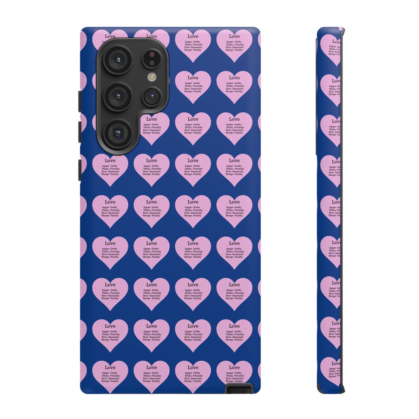 Hearts-A-Flutter Phone Case (Samsung)(Dark blue)