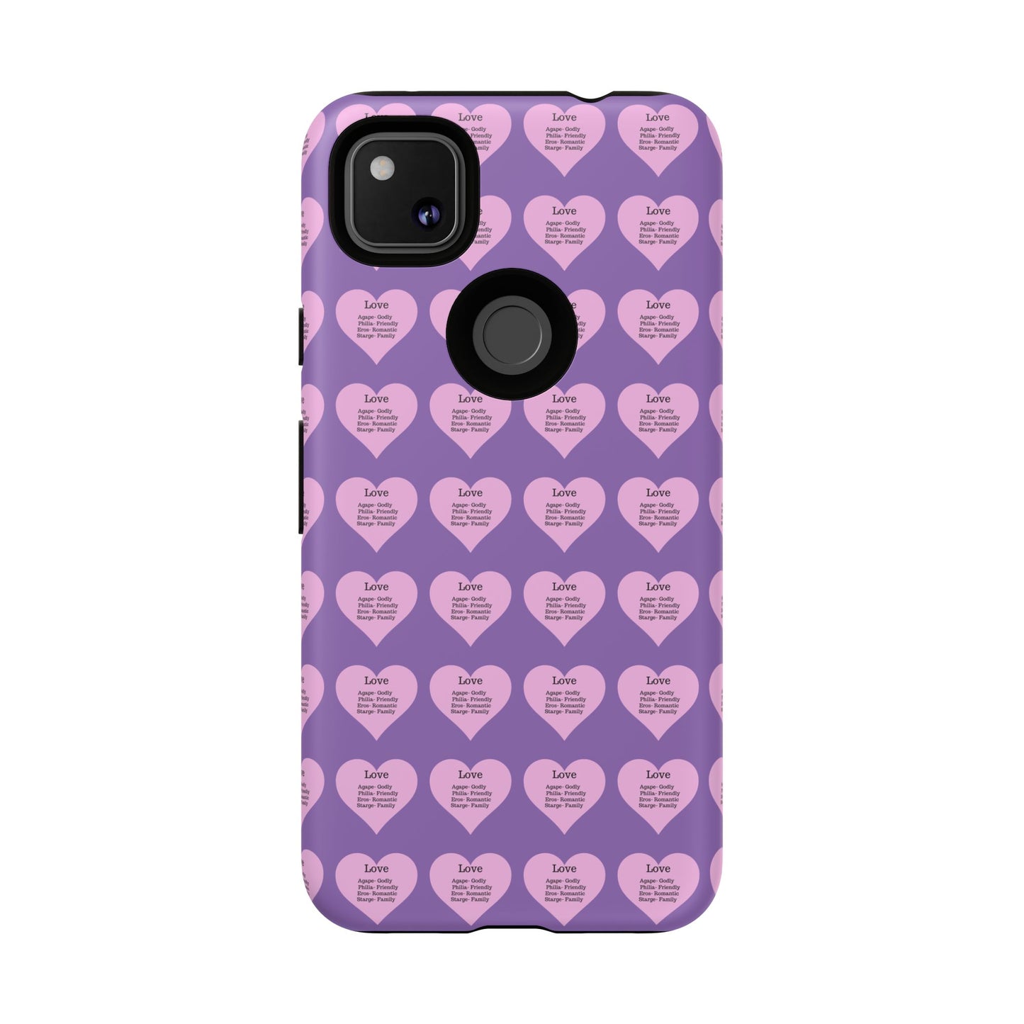Hearts-A-Flutter Phone Case (iPhone, Google Pixel)(Light purple)