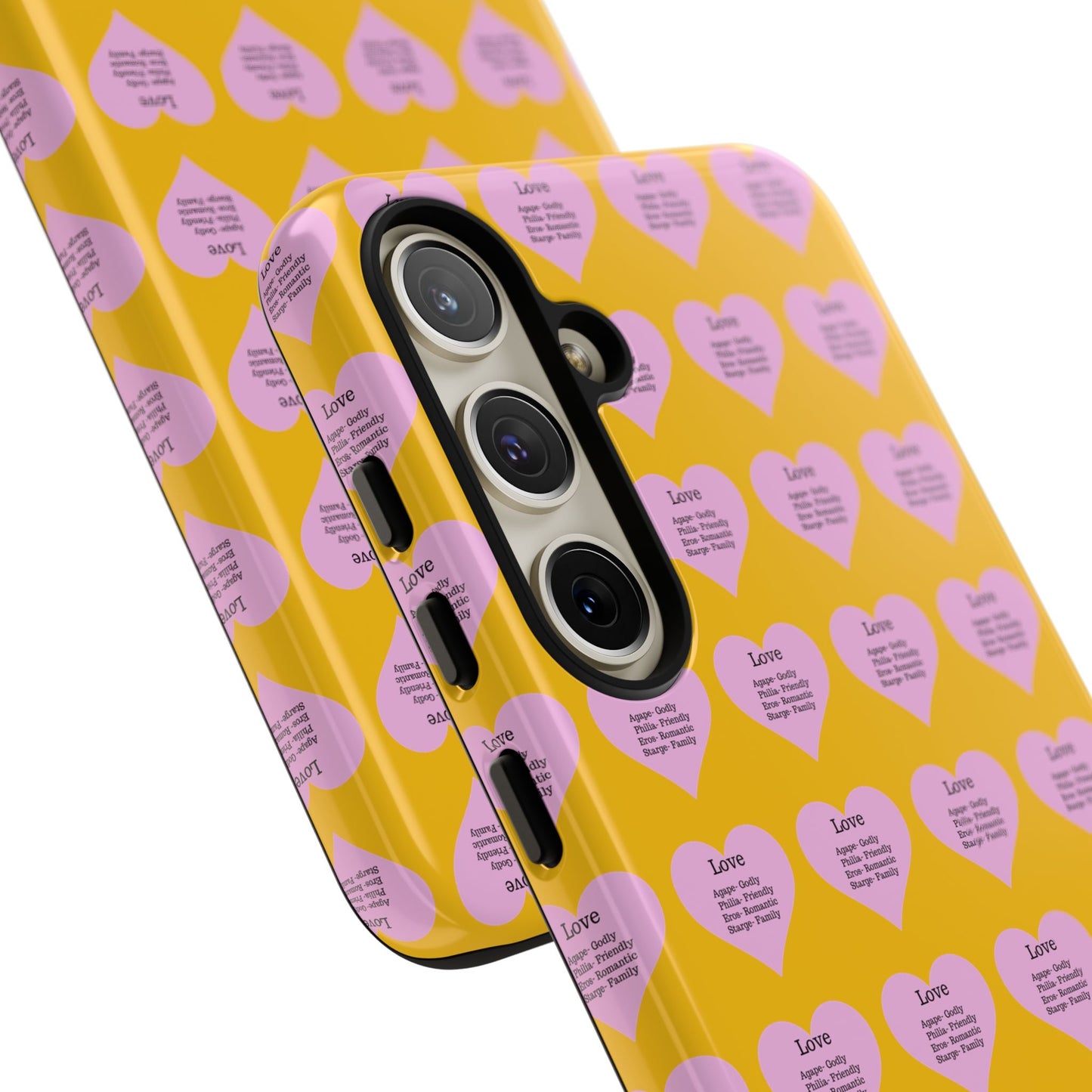 Hearts-A-Flutter Phone Case (Samsung)(Yellow)