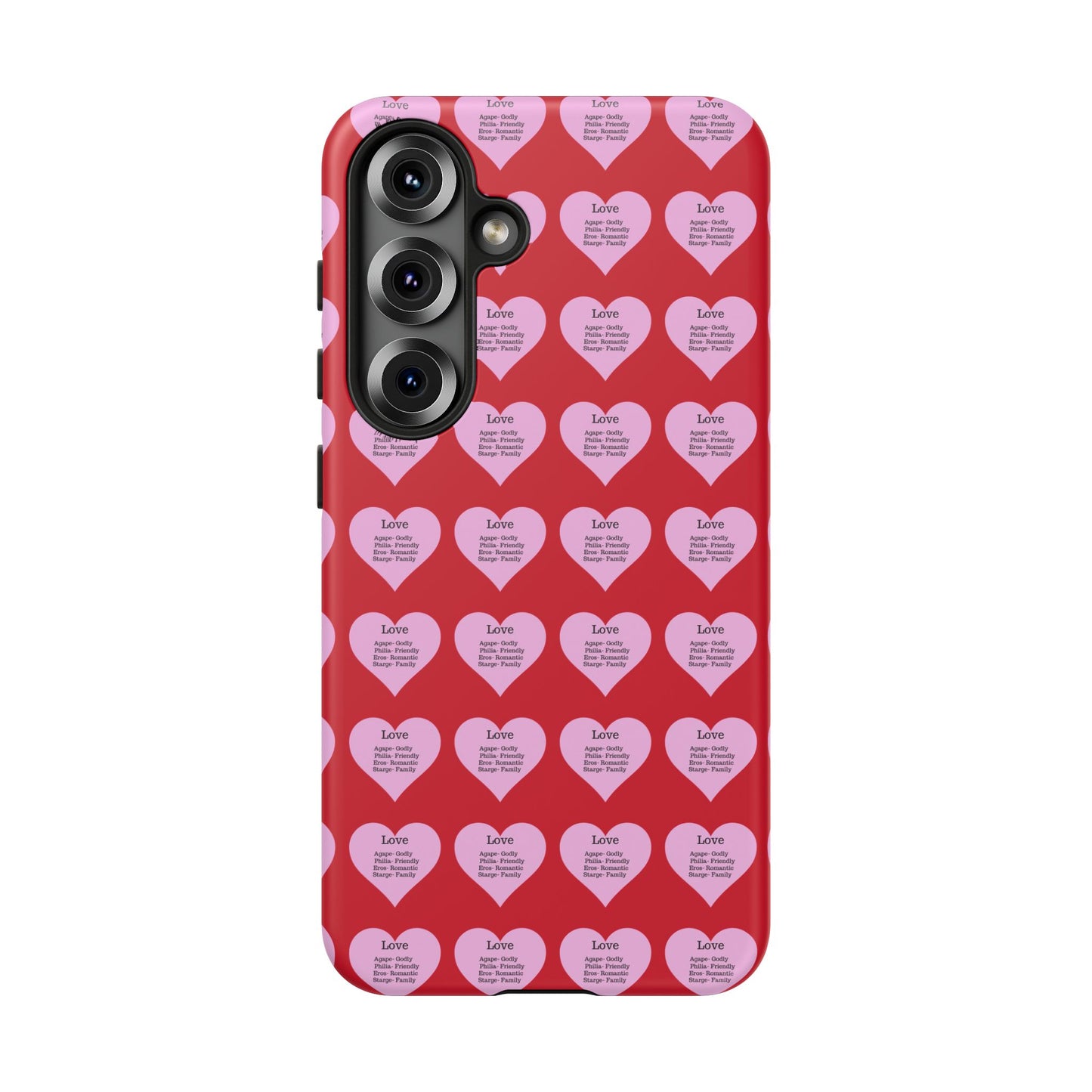 Hearts-A-Flutter Phone Case (Samsung)(Dark red)