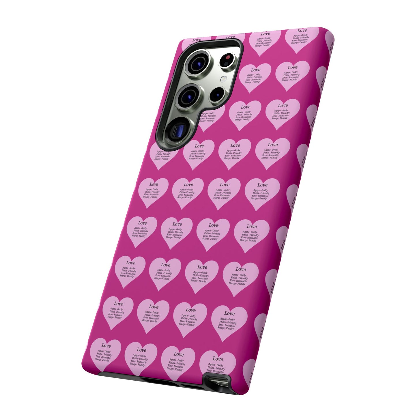 Hearts-A-Flutter Phone Case (Samsung)(Pink)