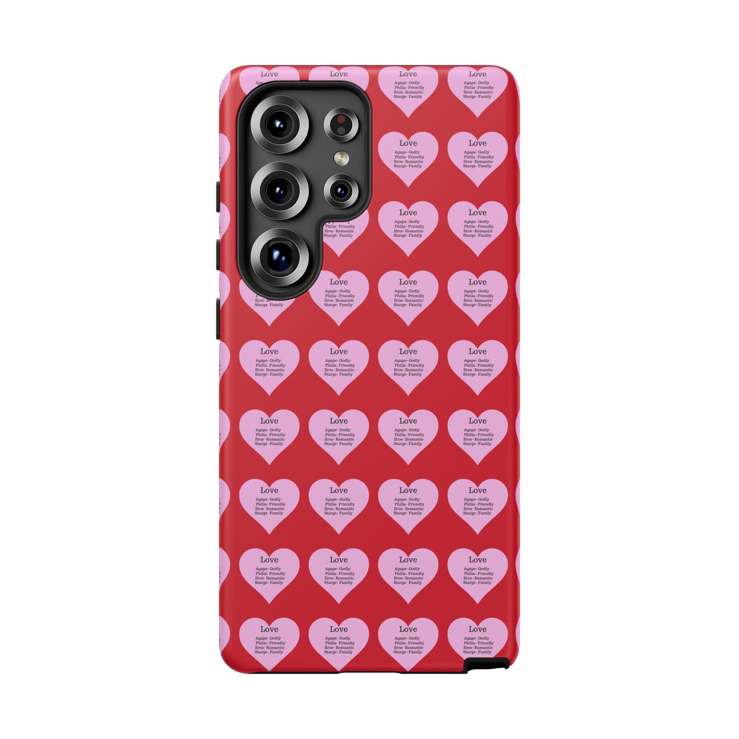 Hearts-A-Flutter Phone Case (Samsung)(Dark red)