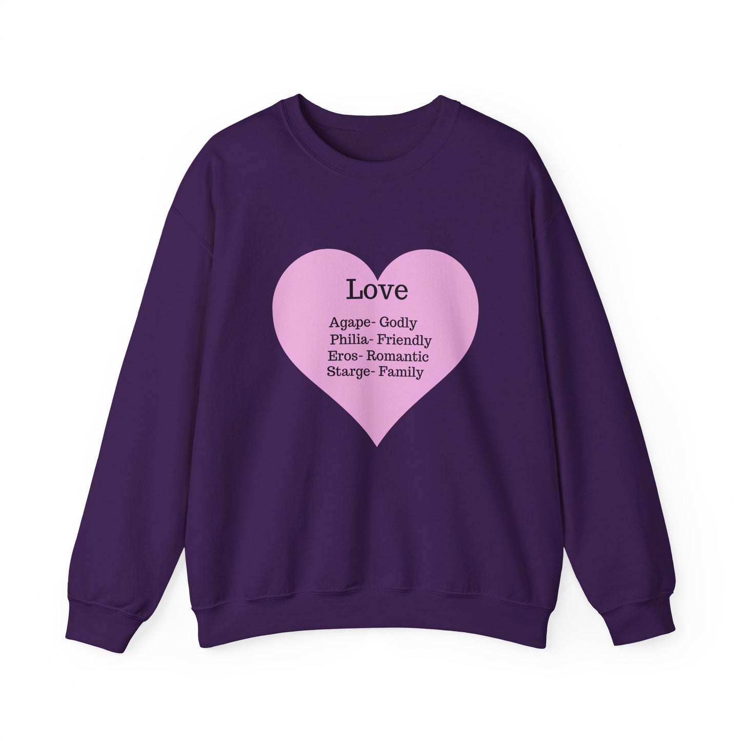 Types of Love Heart Unisex Sweatshirt