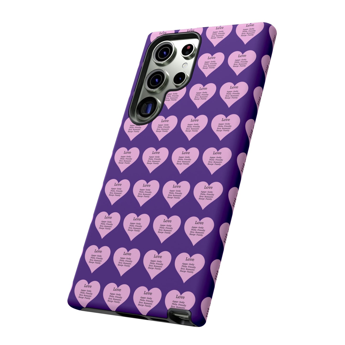 Hearts-A-Flutter Phone Case (Samsung)(Purple)