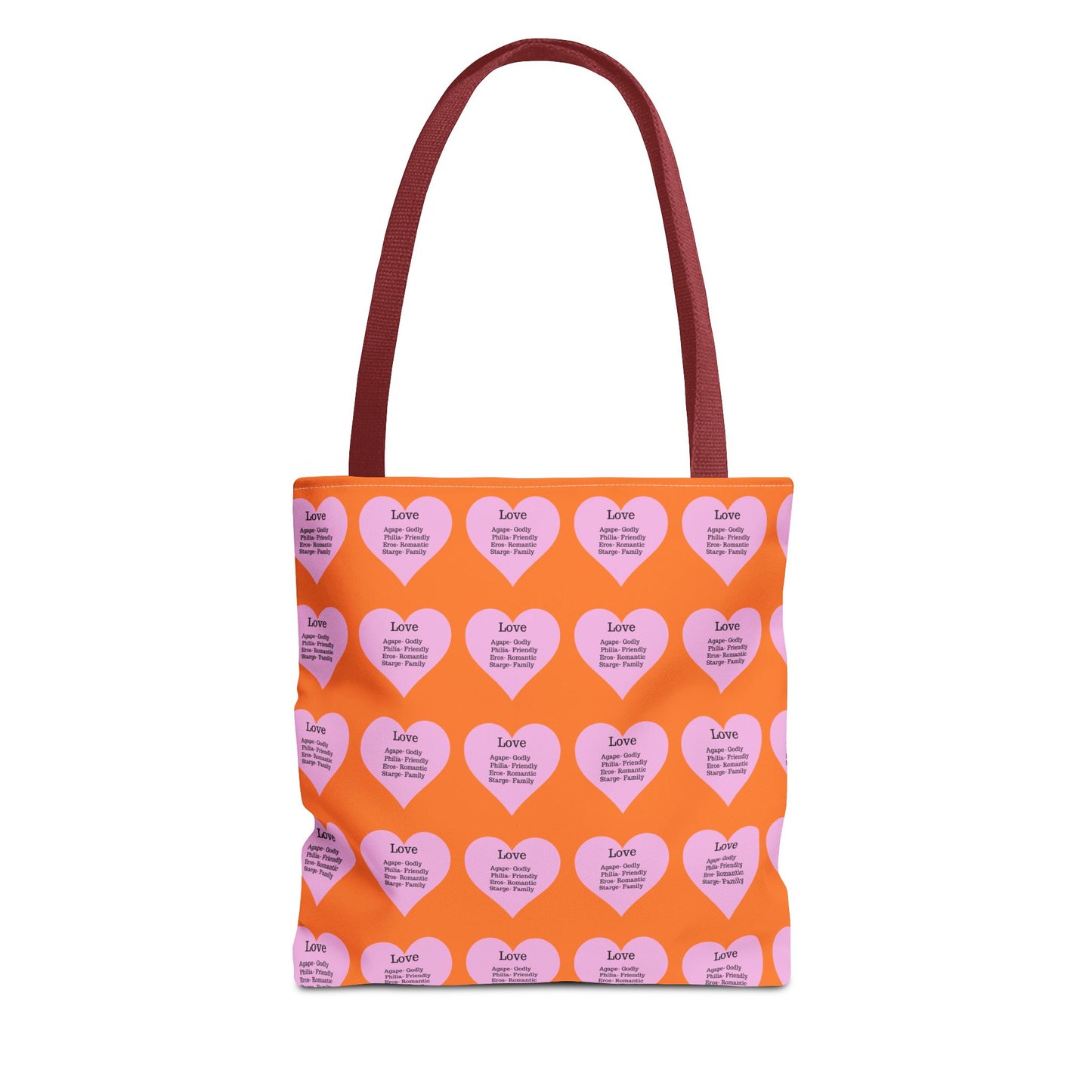Pink Hearts Tote Bag (Crusta)
