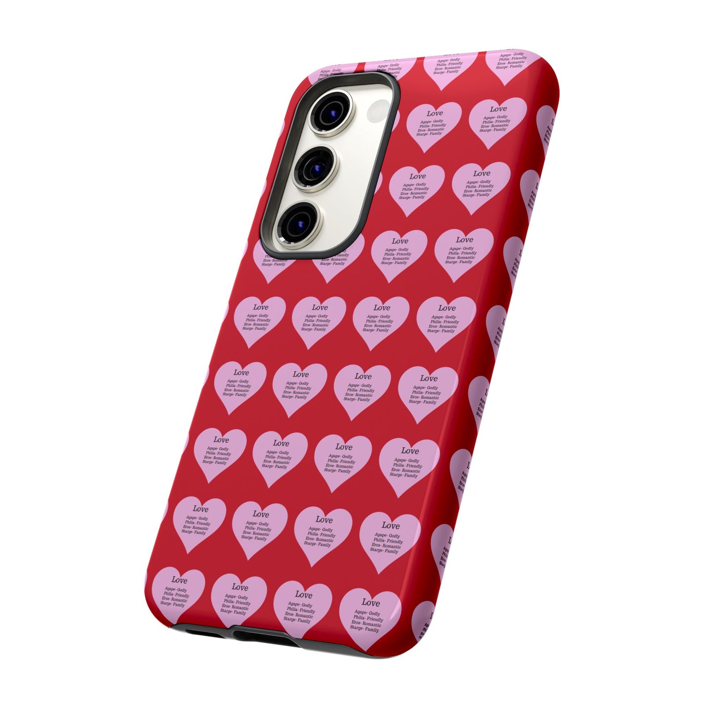 Hearts-A-Flutter Phone Case (Samsung)(Dark red)