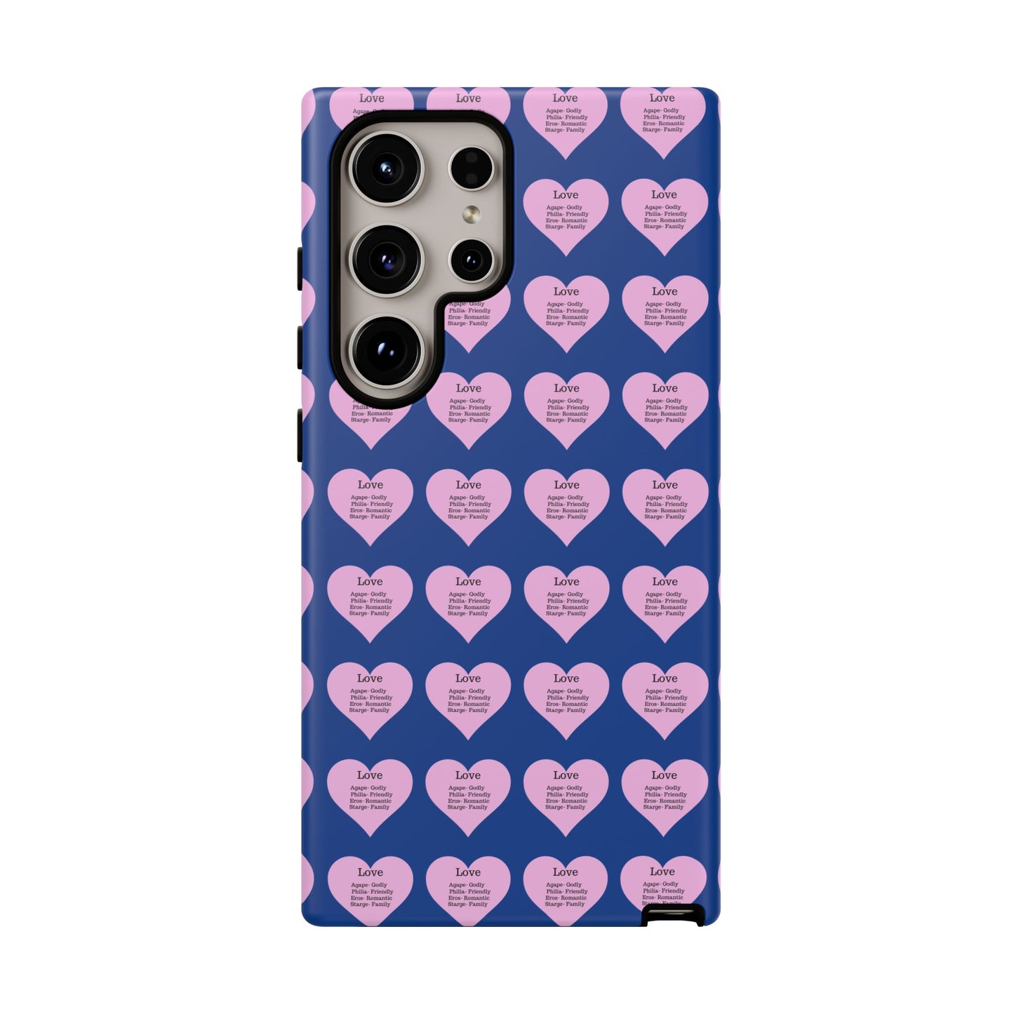 Hearts-A-Flutter Phone Case (Samsung)(Dark blue)