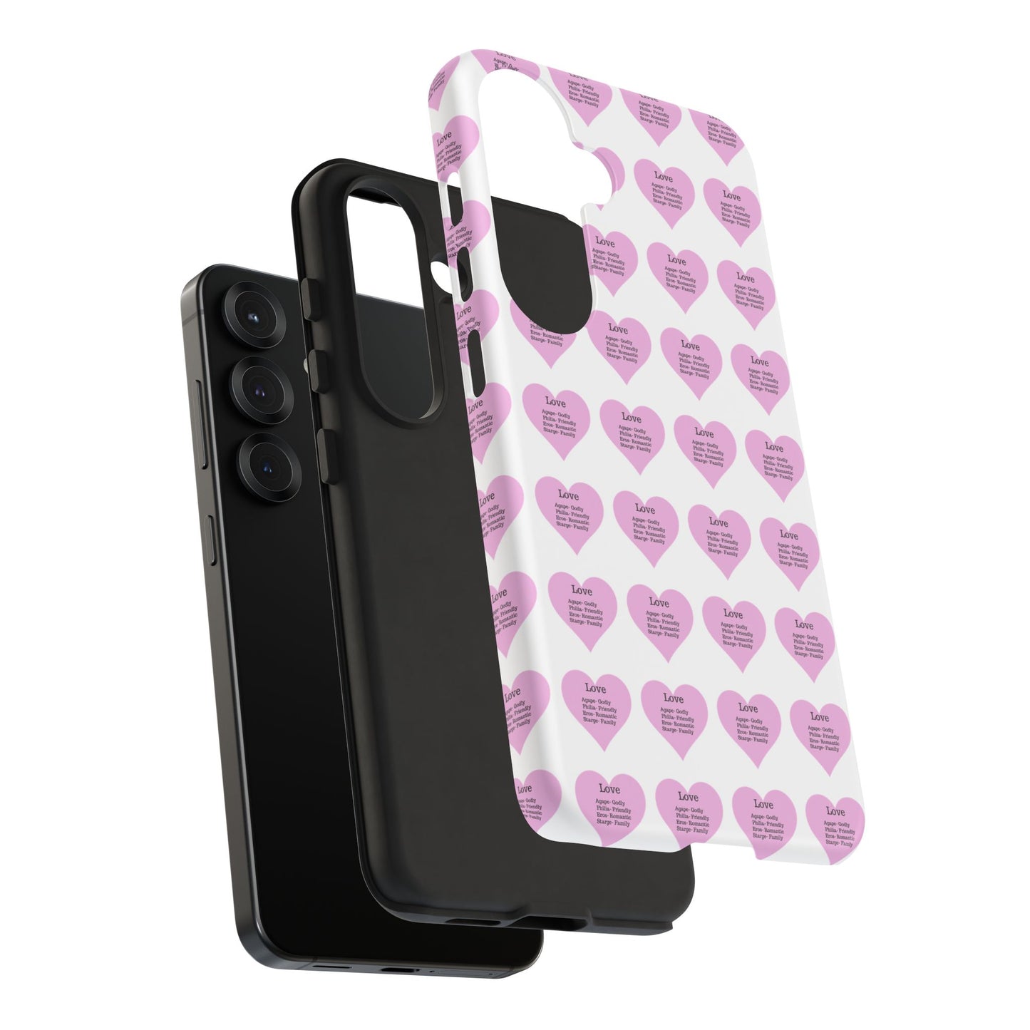 Hearts-A-Flutter Phone Case (Samsung)(White)