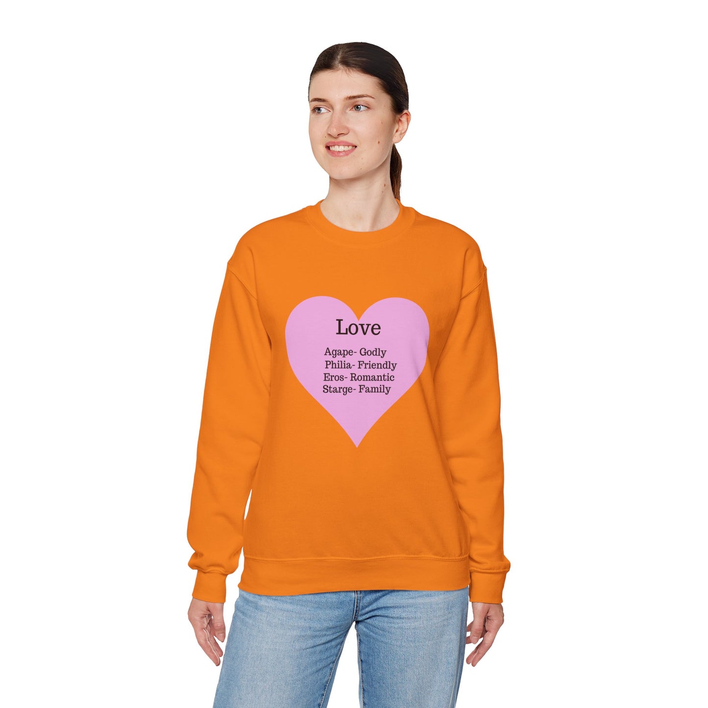 Types of Love Heart Unisex Sweatshirt