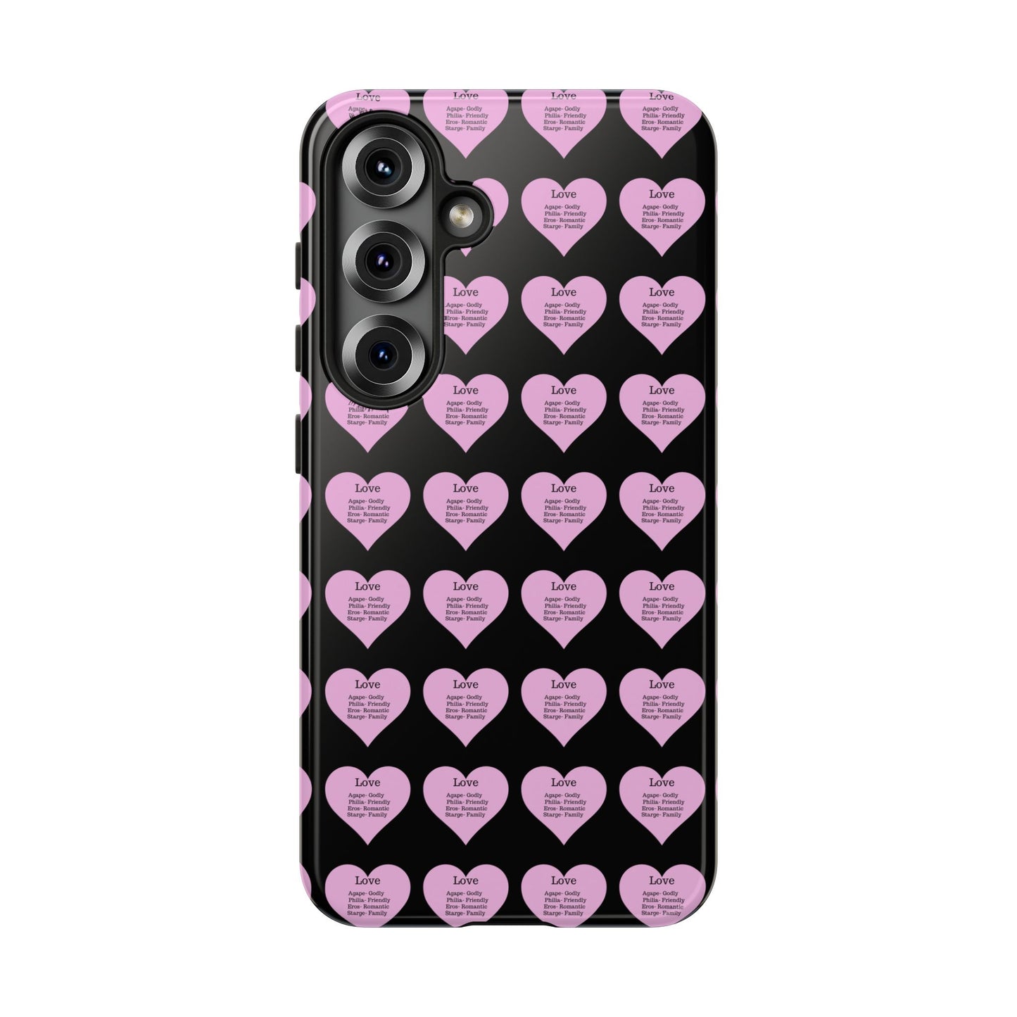 Hearts-A-Flutter Phone Case (Samsung)(Black)