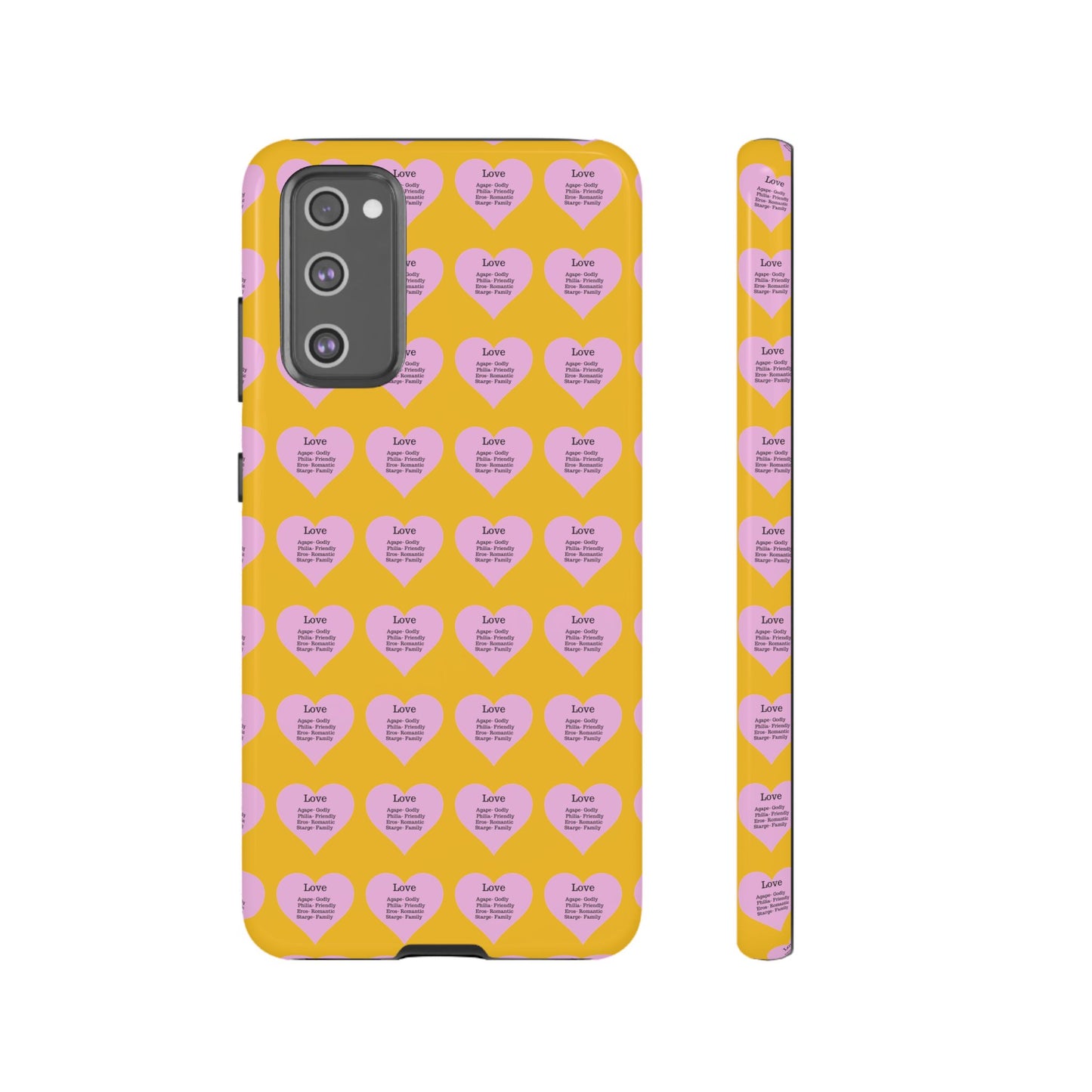 Hearts-A-Flutter Phone Case (Samsung)(Yellow)