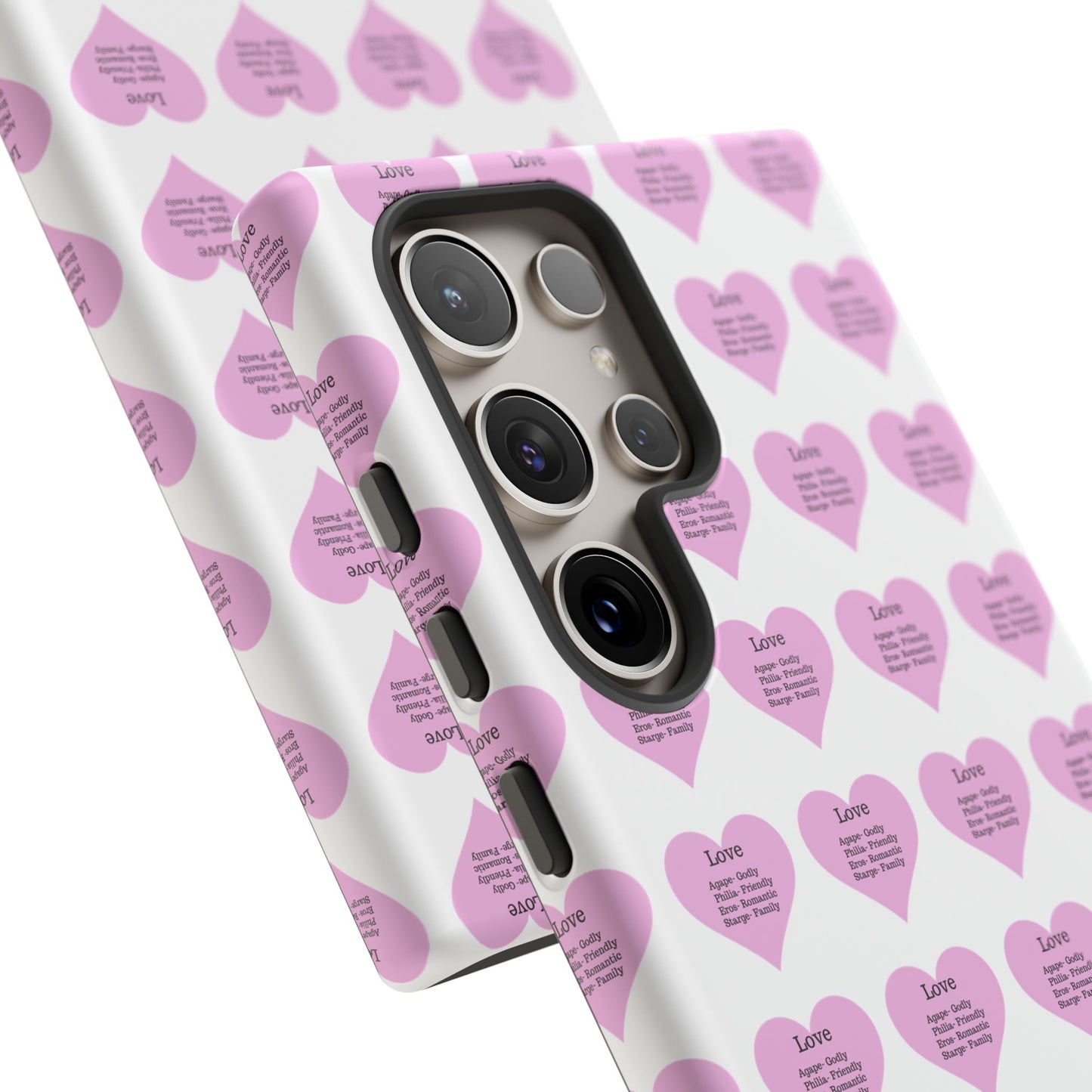 Hearts-A-Flutter Phone Case (Samsung)(White)