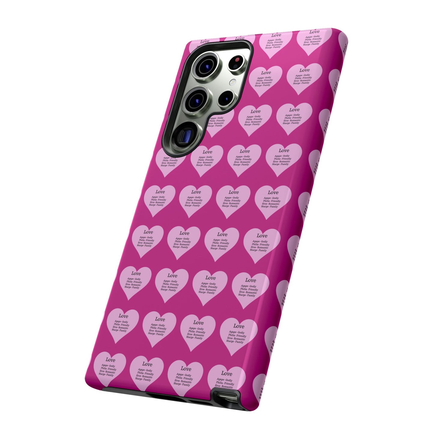 Hearts-A-Flutter Phone Case (Samsung)(Pink)
