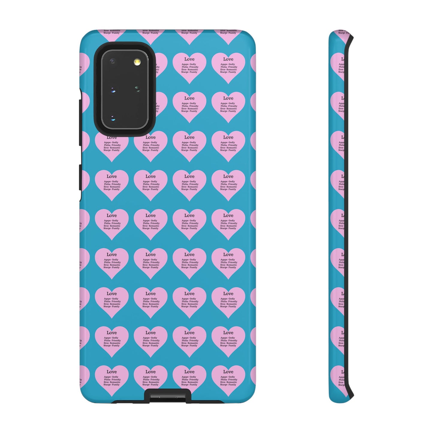 Hearts-A-Flutter Phone Case (Samsung)(Turquoise)