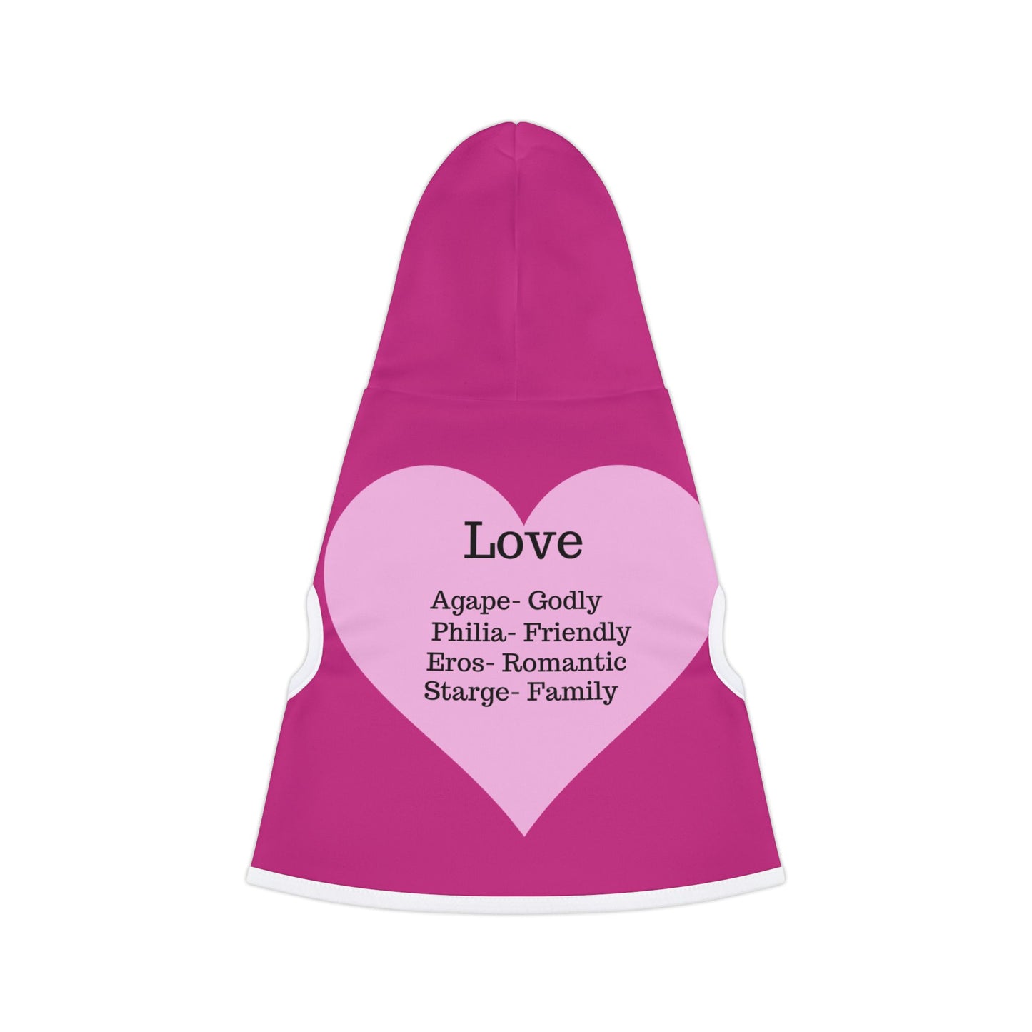 Charming Heart Pet Hoodie (Pink)