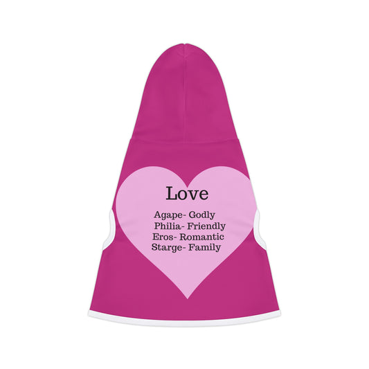 Charming Heart Pet Hoodie (Pink)