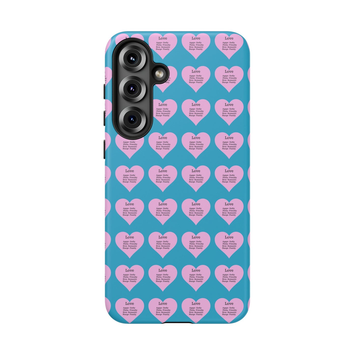 Hearts-A-Flutter Phone Case (Samsung)(Turquoise)