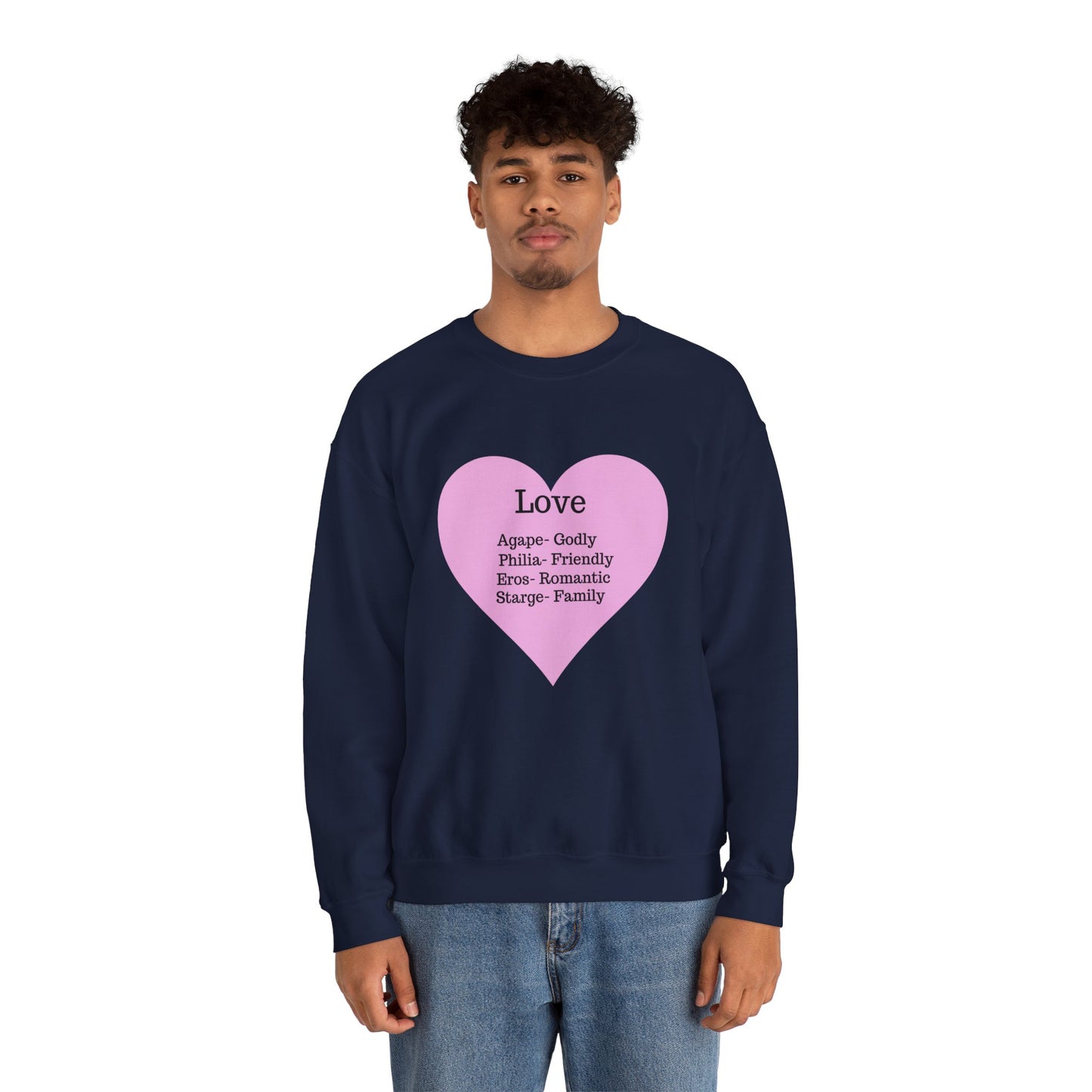 Types of Love Heart Unisex Sweatshirt