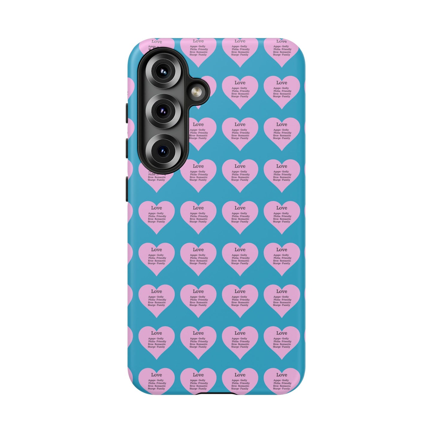 Hearts-A-Flutter Phone Case (Samsung)(Turquoise)