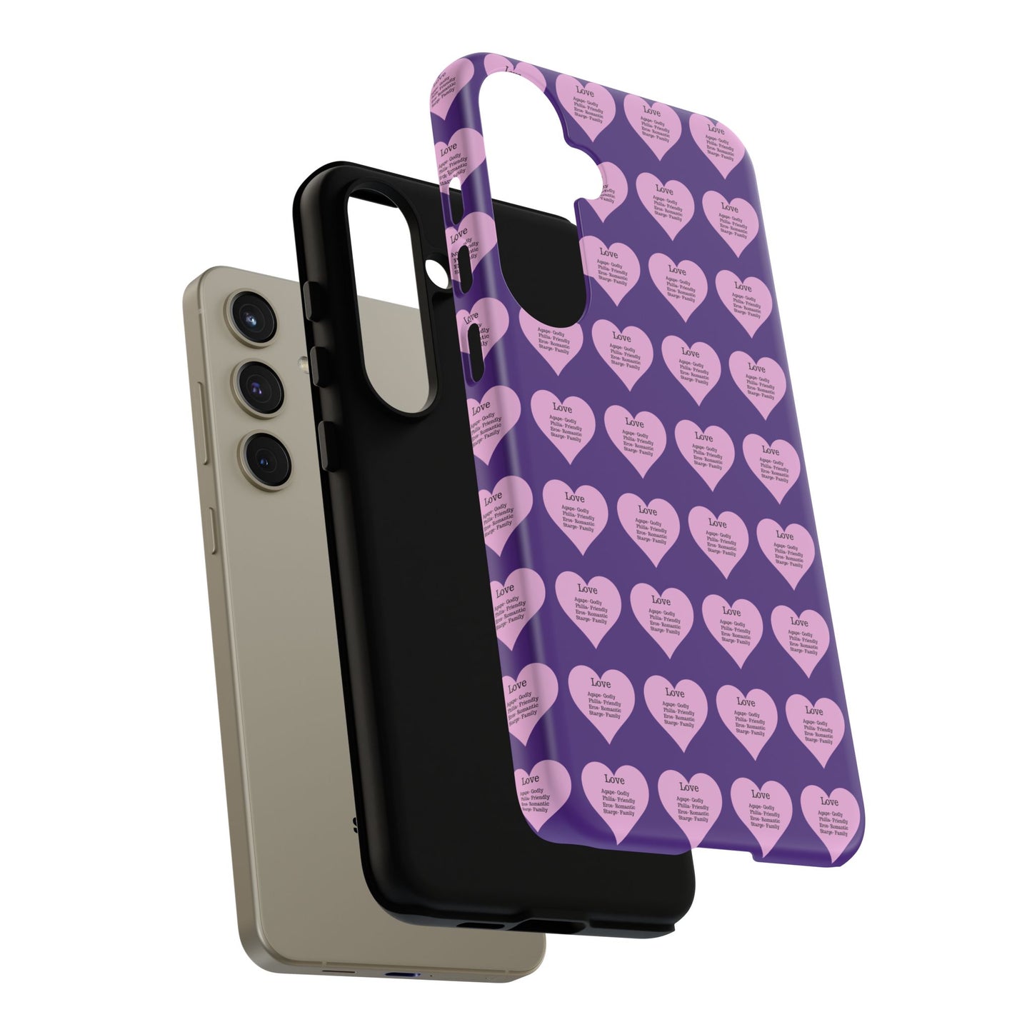 Hearts-A-Flutter Phone Case (Samsung)(Purple)