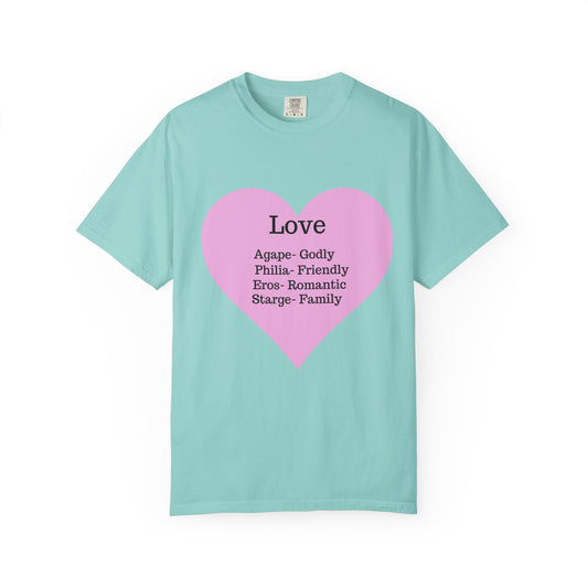 Love-Infused Unisex T-shirt: A Heartfelt Graphic Tee for All Occasions