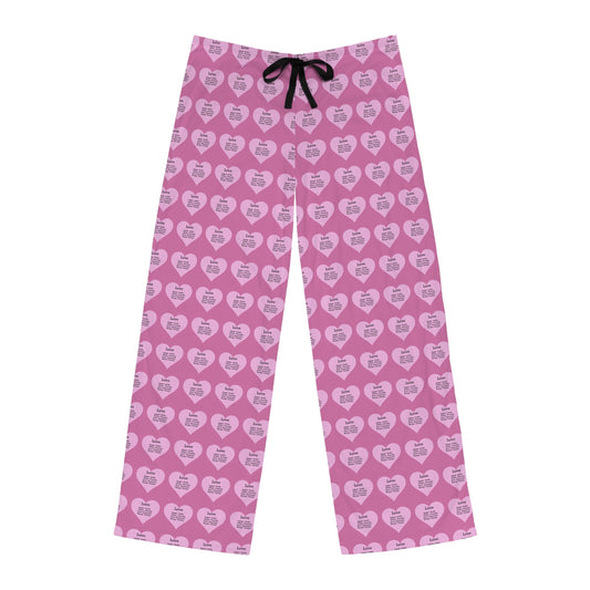 Men's All-Over Print Pajama Pants (Light Pink)