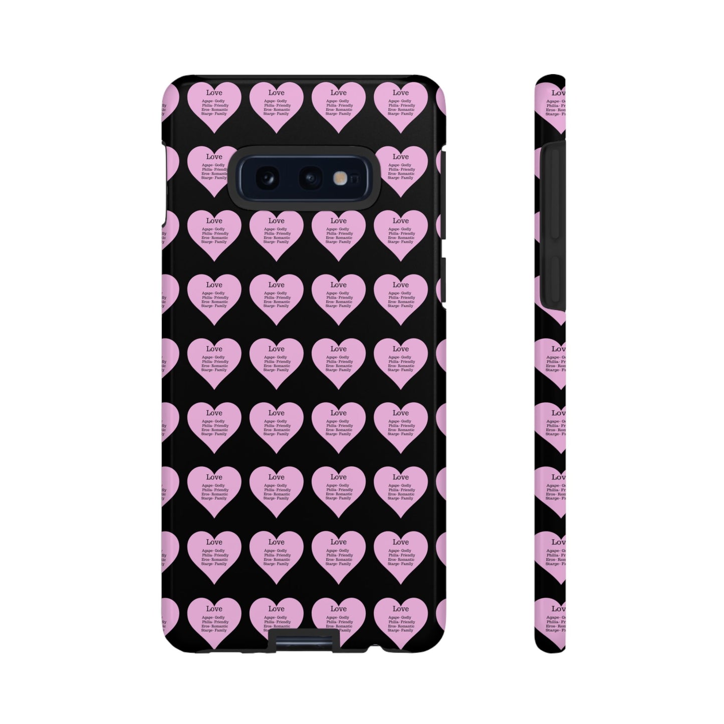Hearts-A-Flutter Phone Case (Samsung)(Black)