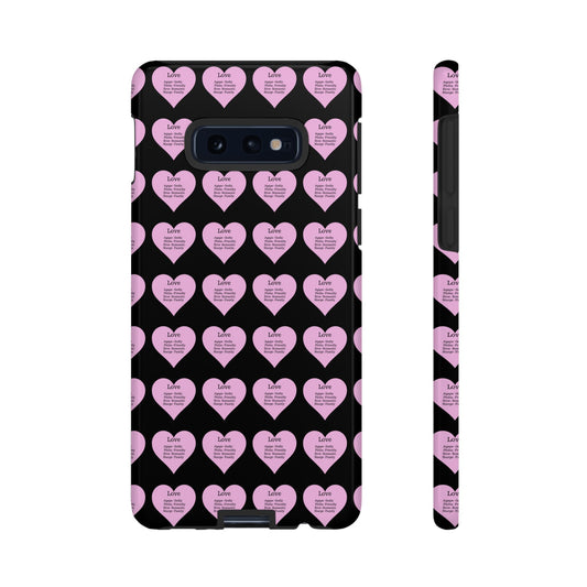 Hearts-A-Flutter Phone Case (Samsung)(Black)