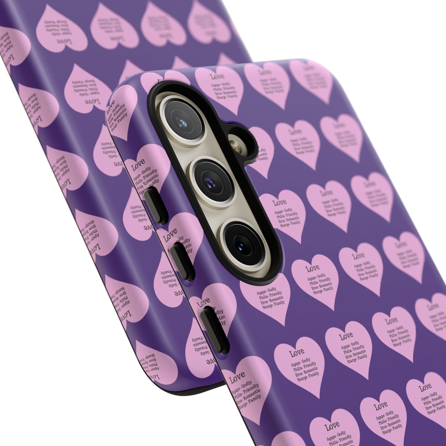 Hearts-A-Flutter Phone Case (Samsung)(Purple)