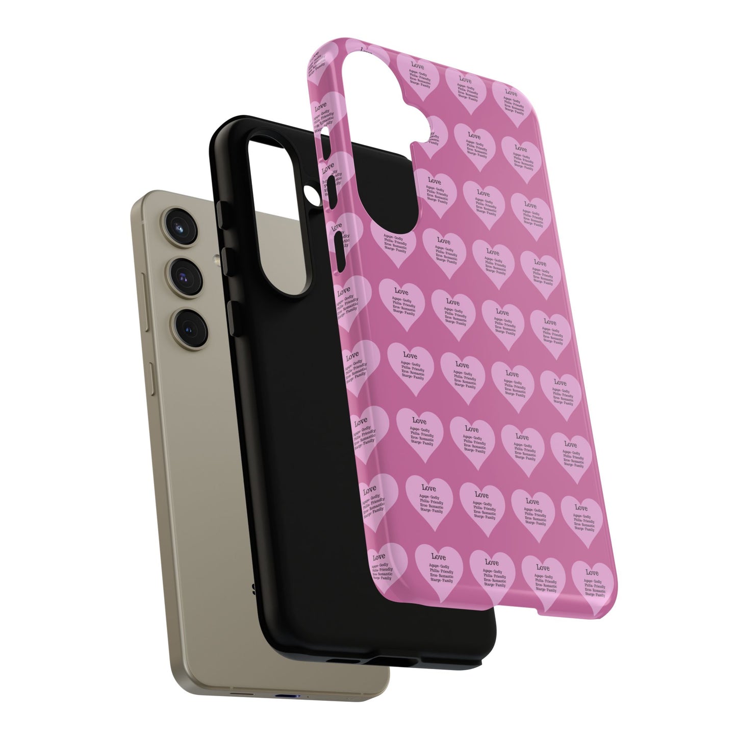 Hearts-A-Flutter Phone Case (Samsung)(Light pink)