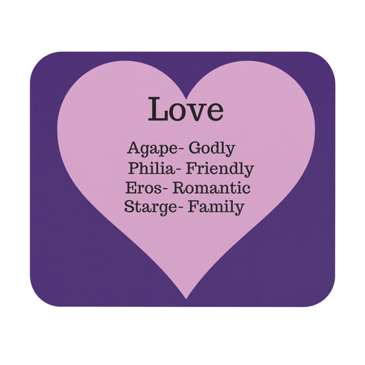 The Four Loves Mouse Pad (Purple)