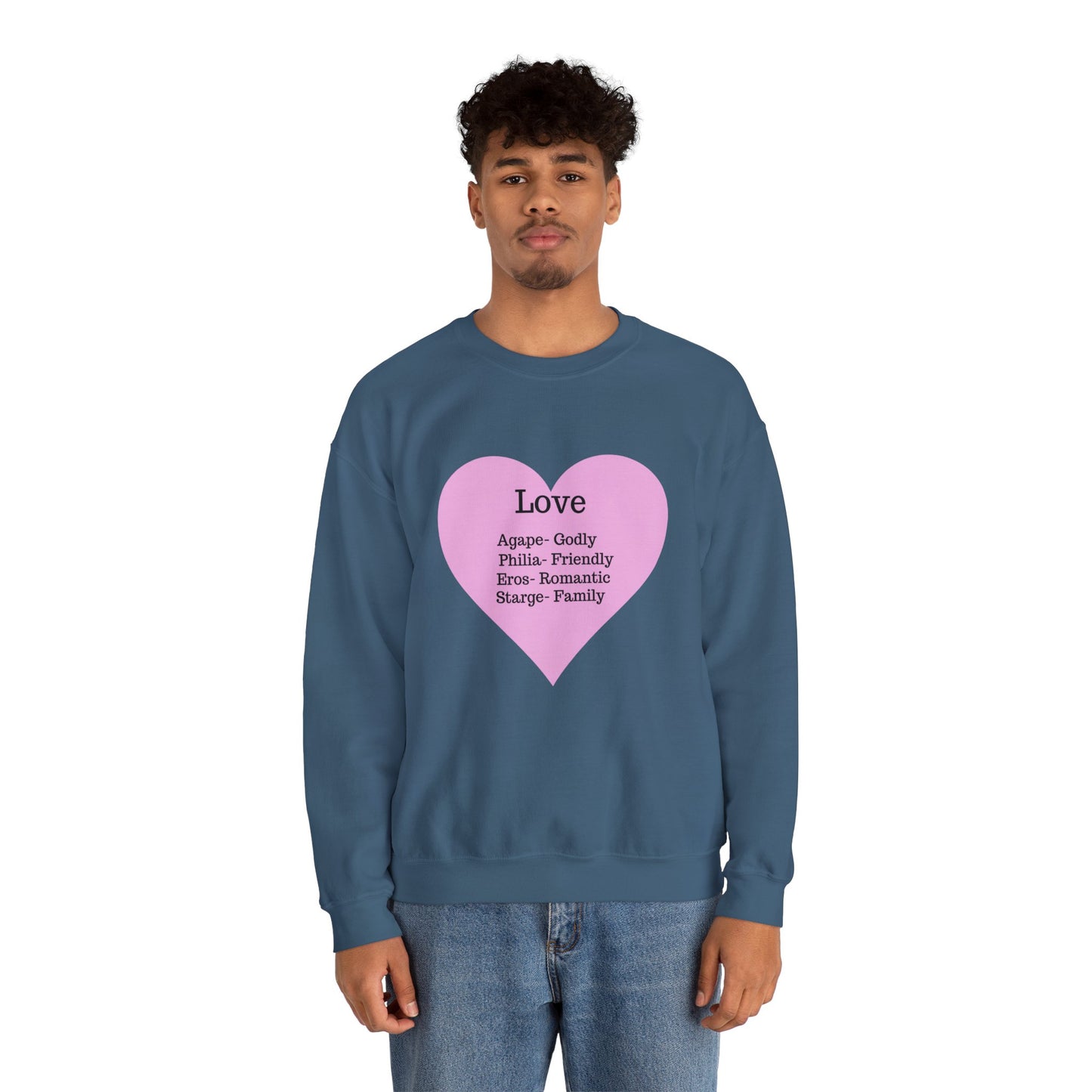 Types of Love Heart Unisex Sweatshirt